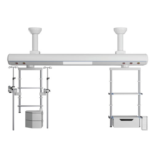 Deckenmontierter Verteilerbalken - T100C - Panalex Medical - für Intensivpflege / mit pneumatischer Bremse