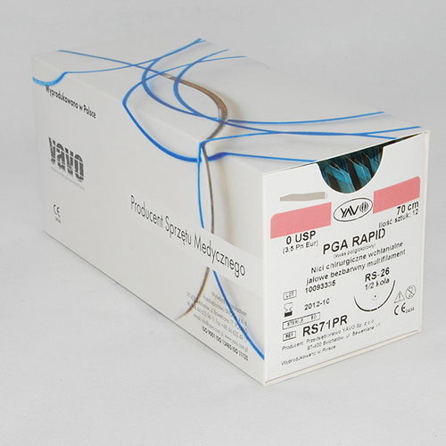 Resorbierbarer Nähfaden - PGA RAPID - Przedsiębiorstwo YAVO - Allgemeinchirurgie / Wundenchirurgie / allgemeine pädiatrische Chirurgie