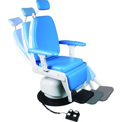 Elektrischer Zahnarztstuhl - FK-ENT1900D - Tonglu Fuke Medical Instrument - stationär / blau / höhenverstellbar