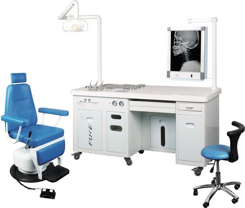 HNO-Arbeitsstation - FK-ENT1800DC - Tonglu Fuke Medical Instrument - mit Stuhl / mit Licht / mit Monitor