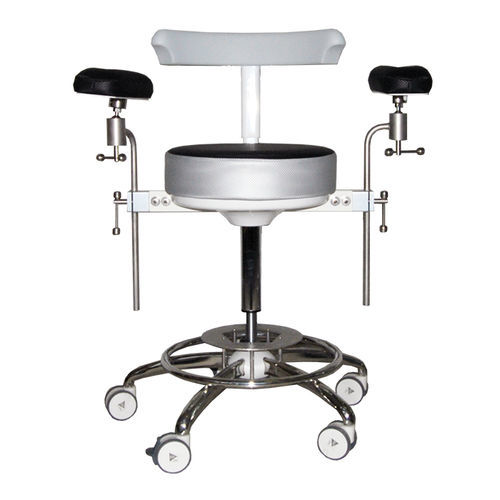 Hocker für Chirurgen - HP GEL S - BTC - Medical Equipment - drehbar / pneumatisch / mit Armlehnen