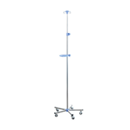 Infusionsstativ auf Rollen - Sté AMEL - 2 Haken / Edelstahl / IRM kompatibel