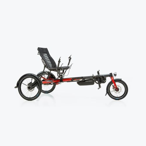 Liegedreirad zum Treten - LEPUS E - Hase Bikes - elektrisch / für Erwachsene / zusammenklappbar