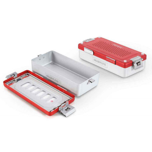 Sterilisationscontainer für Instrumente - 14.14R - SHARPLINE Surgical Innovations And Technologies - perforiert / nicht perforiert