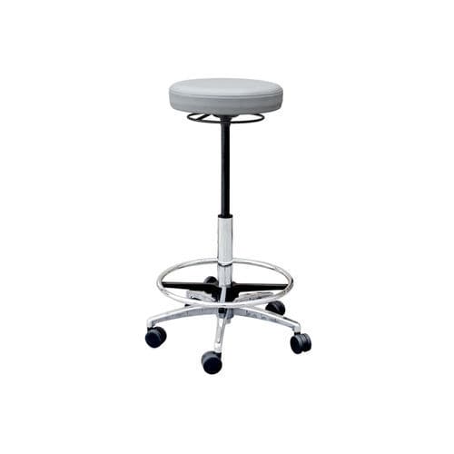 Hocker für Gesundheitseinrichtungen - Kebu High - Forme Medical - drehbar / auf Rollen / Edelstahl