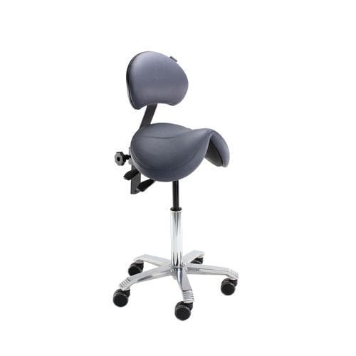Hocker für Gesundheitseinrichtungen - Score Jumper - Forme Medical - drehbar / auf Rollen / mit Rückenlehne