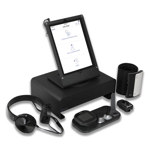 Plattform für Telemonitoring / für Vitalzeichen - TytoClinic™ - Tyto Care Inc. - mit Touchscreen / gesichert / tragbar