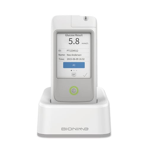 Blutzuckermessgerät für Krankenhaus - GM700 Pro - BIONIME - Hämatokrit / mit Stechhilfe / mit Autocoding
