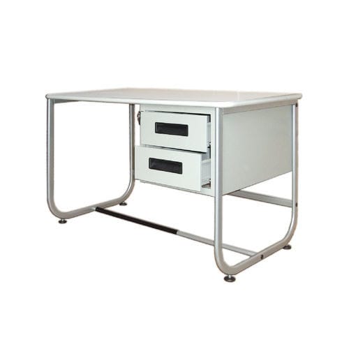 Ovaler Schreibtisch - MO 00287 - CALDARA - rechteckig / mit Schublade / manuell