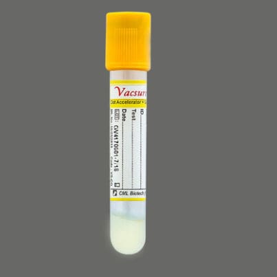Zylinderförmiger Probenahmeröhrchen - VS-CG	 - CML Biotech - Serum / PET / für Probennahme