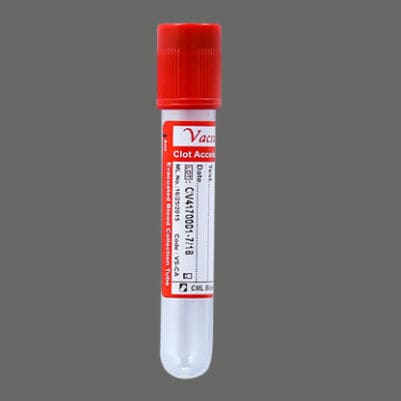 Zylinderförmiger Probenahmeröhrchen - VS-CA	 - CML Biotech - PET / für Probennahme / mit Gerinnungsaktivator