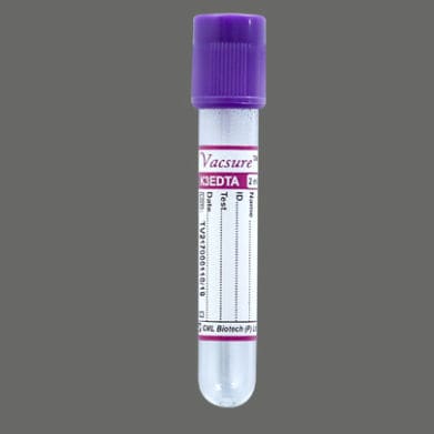 Zylinderförmiger Probenahmeröhrchen - VS-K3 - CML Biotech - PET / für Probennahme / K3-EDTA