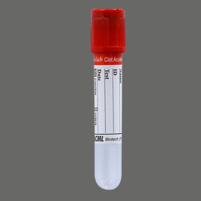 Zylinderförmiger Probenahmeröhrchen - SLD-Ca	 - CML Biotech - für Probennahme / mit Gerinnungsaktivator