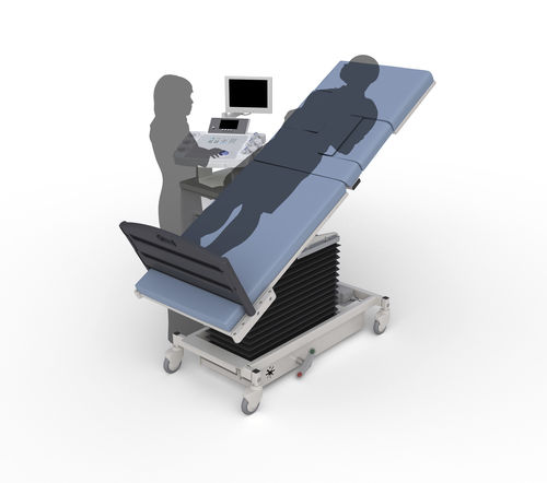 Untersuchungsliege für Ultraschalluntersuchungen - VasScan Table™ X  - Echo and Vascular Table - MPI - Medical Positioning - für Übergewichtige / elektrisch / höhenverstellbar