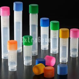 Labor-Kryoröhrchen - CR-1.2EA,CR-4.0EA-S	 - ExtraGene,Inc. - mit flachem Boden / Polypropylen / für Mikro-Zentrifugen