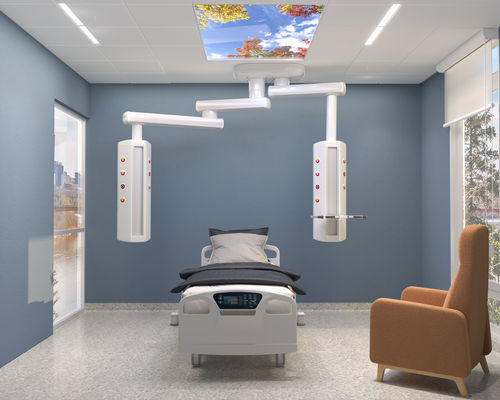 Deckenmontierter Doppelverteilerarm - NEXOR.port - Nexor Medical - für Intensivpflege / für OP-Saal / Anästhesie