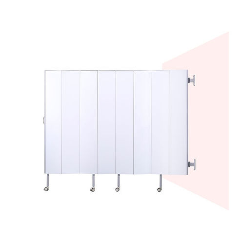 Zusammenklappbarer Medizinischer Bettschirm - D-Model - ParPlus Folding Screen Systems - stationär / mit Wandhalterung / 3 Flügel