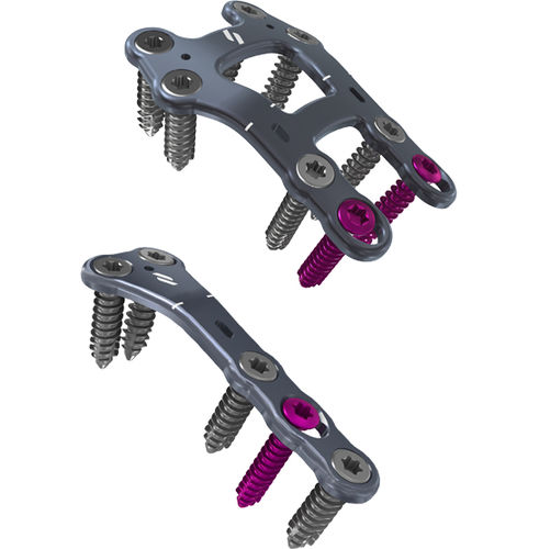 Arthrodeseplatte für tarsal-metatarsales Gelenk - Airlock® - novastep - mit Verriegelung / Metall