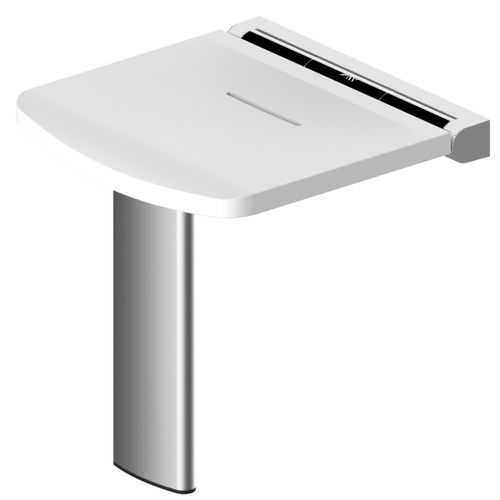 Duschsitz ohne Rückenlehne - 02801BK-LS - AKW Medicare - zusammenklappbar / wandmontiert