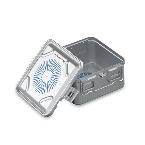 Sterilisationscontainer für Instrumente - Plasma (H2O2) Low Temperature  Model - Asel Medikal - mit Filter / anodisiertes Aluminium / Aluminium
