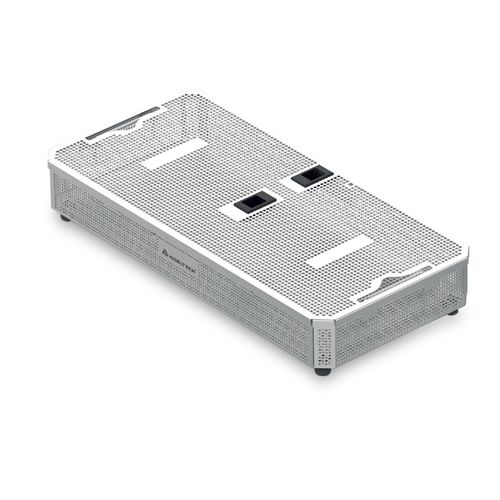 Sterilisationstablett für Instrumente - Mesh Tray - Asel Medikal - perforiert / Edelstahl