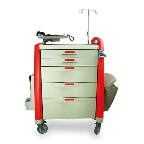 Medizinischer Wagen - CC 01 - Tali Medical - Notfall / für Instrumente / 5 Schubladen