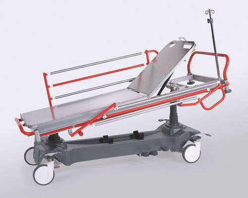 Notfall-Fahrtrage - NTCR SD 04 - HNT Medical - hydraulisch / höhenverstellbar / mit verstellbarer Rückenlehne