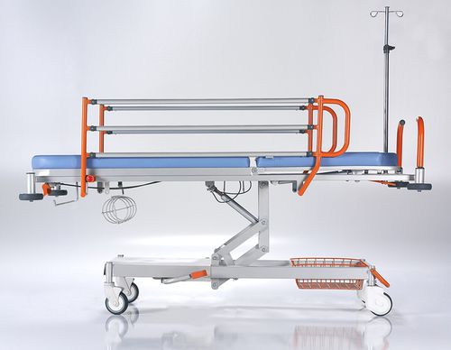 Transport-Fahrtrage - NTCR SD 01 - HNT Medical - hydraulisch / höhenverstellbar / mit verstellbarer Rückenlehne
