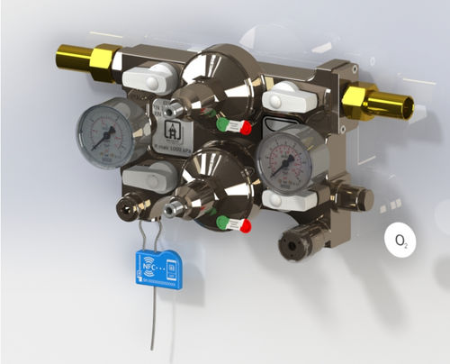 O2-Druckregler - HG160OXNAAFN - BEHRINGER - Luft / CO2 / N2O