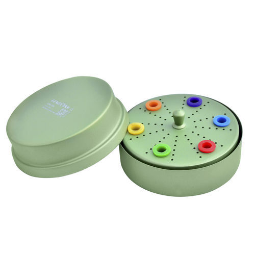 Dental-Box - LD41-504 - Lenox Instrumentation - Lager / Edelstahl / mit Deckel