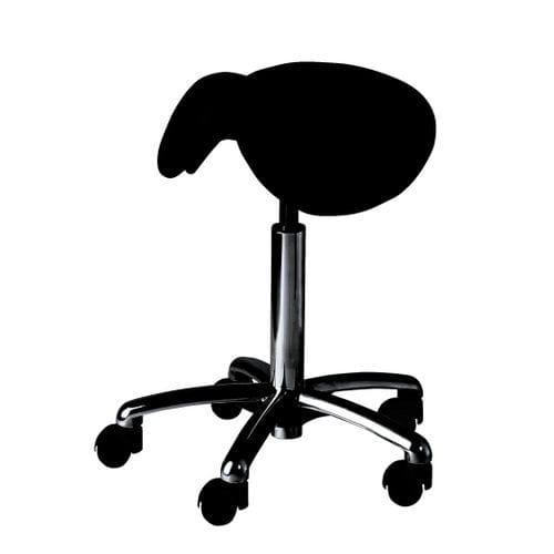 Medizinischer Hocker - JFB-022-1100 - JFB International - pneumatisch / auf Rollen / sattelförmig
