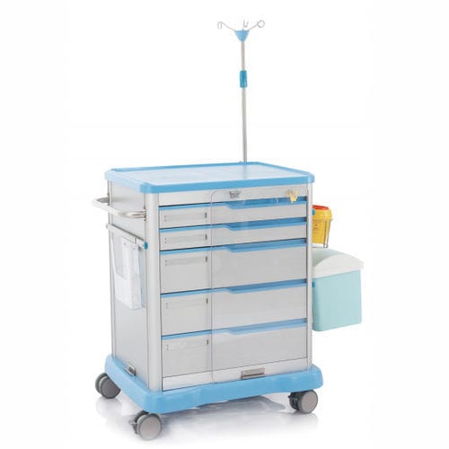 Medizinischer Wagen - W3703 - Sichuan Yufeng Medical Equipment Co., Ltd. - für Kliniken / Notfall / für Intensivpflege