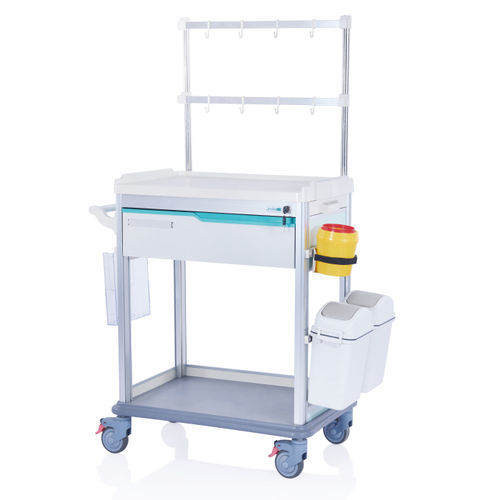 Medizinischer Wagen - W3712 - Sichuan Yufeng Medical Equipment Co., Ltd. - für Instrumente / Abfall / Pflege