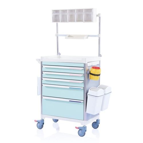 Medizinischer Wagen - W3921 - Sichuan Yufeng Medical Equipment Co., Ltd. - für Kliniken / für Anästhesie / Medikamente