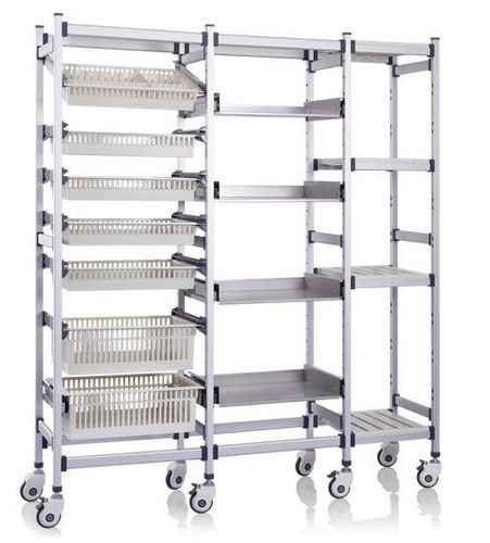 Regal mit 3 Regalbrettern - P2607 - Sichuan Yufeng Medical Equipment Co., Ltd. - für Behälter / für Körbe / für Apotheken