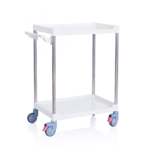 Medizinischer Wagen - W3932 - Sichuan Yufeng Medical Equipment Co., Ltd. - für Instrumente / Kunststoff / mit 2 Regalbrettern