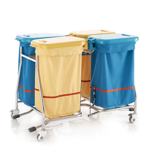 Sackhalterwagen für dreckige Wäsche - N1705 - Sichuan Yufeng Medical Equipment Co., Ltd. - medizinisch / für Kliniken / für OP-Saal