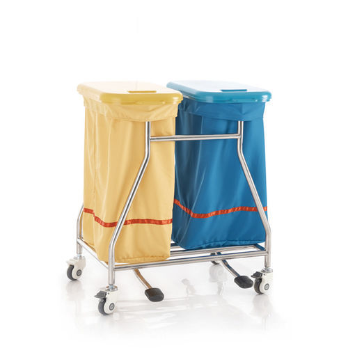 Sackhalterwagen für dreckige Wäsche - N1704 - Sichuan Yufeng Medical Equipment Co., Ltd. - medizinisch / für Kliniken / Abfall