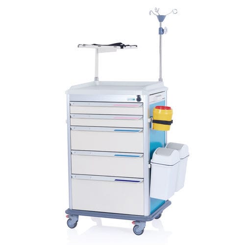 Notfallwagen - W3716 - Sichuan Yufeng Medical Equipment Co., Ltd. - für Kliniken / für Verbrauchsmaterial / Medikamente