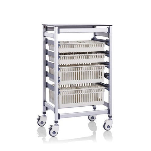 Transferwagen - P2601 - Sichuan Yufeng Medical Equipment Co., Ltd. - Aluminium / mit Korb / einfaches Modul