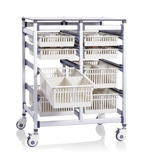 Transferwagen - P2603 - Sichuan Yufeng Medical Equipment Co., Ltd. - Aluminium / mit Korb / offene Bauweise
