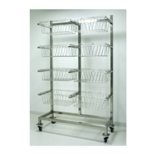 Lagerhalter - AMENSCO MEDICAL TECHNOLOGIES - mobil / doppelt / Edelstahl