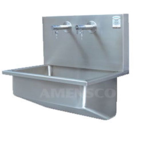 Reinigungsstation für die Medizinische Industrie - DWS 1S 100 - AMENSCO MEDICAL TECHNOLOGIES - Edelstahl / mit Waschbecken