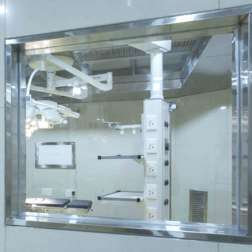 Fenster für Krankenhaus - AMENSCO MEDICAL TECHNOLOGIES - für Reinraum / stationär / aus Bleiglas