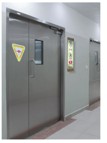 Strahlenschutztür - SLD 100PL	 - AMENSCO MEDICAL TECHNOLOGIES - für OP-Bereich / für Röntgenstation / einflügelig