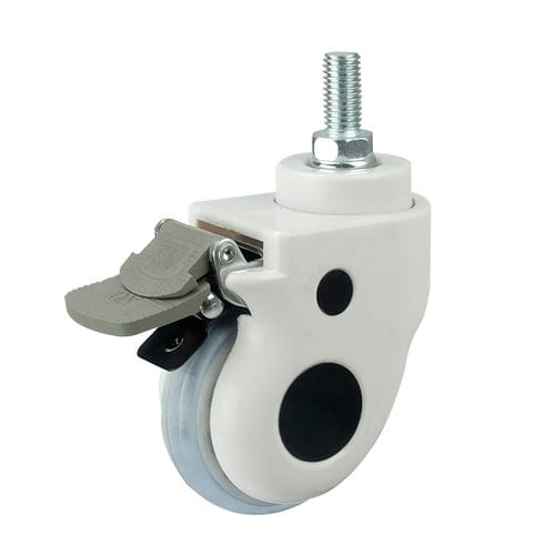 Rad für Krankenhausbett - W30075PUT - Guanzhou Ylcaster Industry - Polyurethan / schwenkbar / mit Bremse