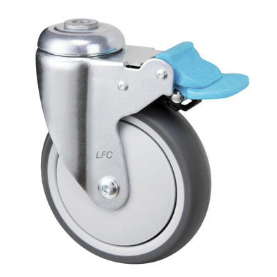 Rad für Krankenhauswagen - E301D-K - Longfen Caster - für Trage / mit Bremse