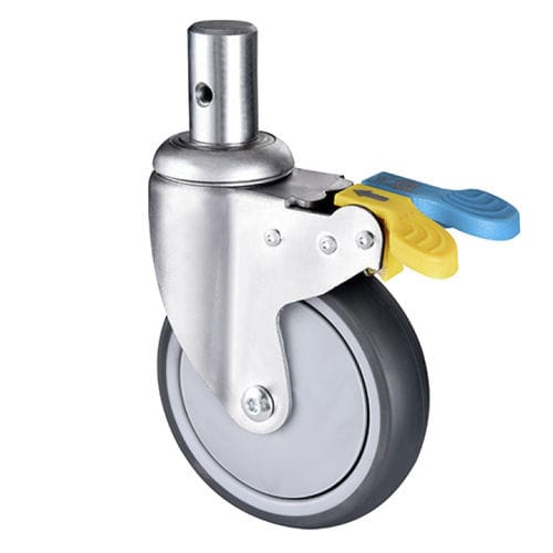 Rad für Krankenhauswagen - E302D-Y - Longfen Caster - für Krankenhausbett / mit Bremse