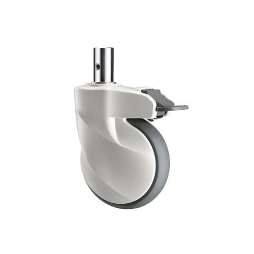 Rad für Krankenhausbett - E201D-Y - Longfen Caster - mit Bremse / Edelstahl