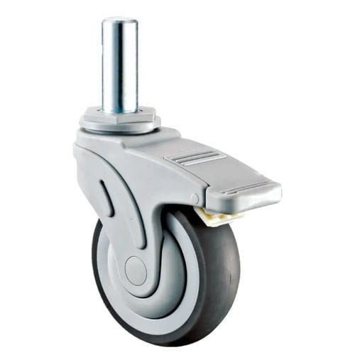 Rad für Krankenhausbett - M401-075DT - Longfen Caster - mit Bremse / mit Rostschutz